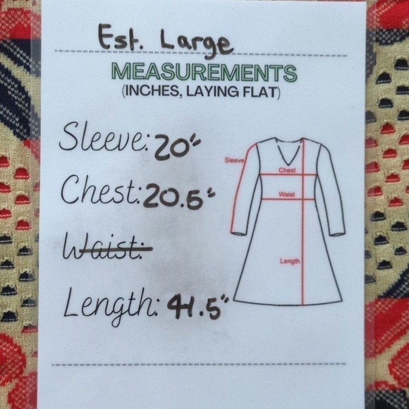 RAJ PARI KNITWEAR Women's Sweater Knit Tunic Dress Est Size Large - Picture 8 of 9